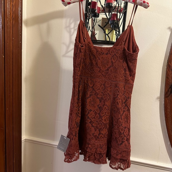 Lulus Lace Ruffle Mini Dress - Picture 4 of 4